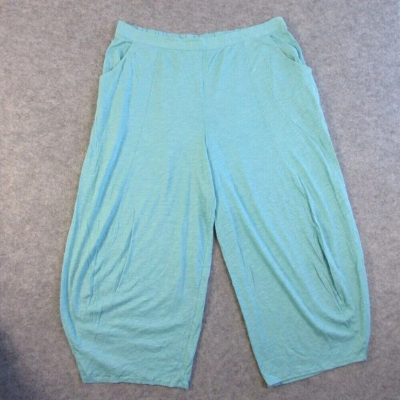 Habitat Womens Pants XXL Blue Cotton Modal Pull On Casual Balloon Wide Leg 292 - Picture 1 of 13